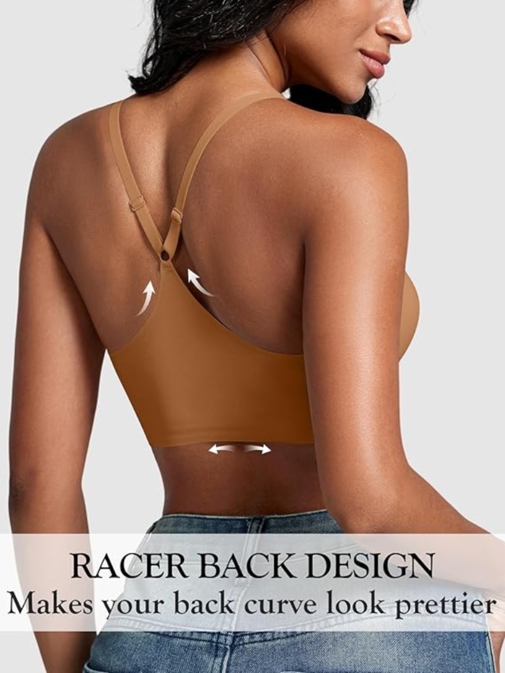 Front Closure Racerback Bra | Size Small | Like New - Picture 3 of 7